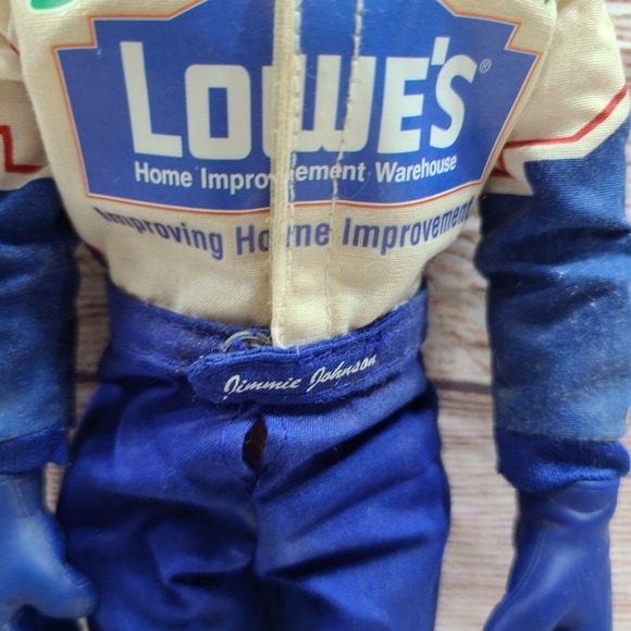 Road Champs Nascar Lowes Jimmie Johnson #48 Doll Blue White 11" 2003 - Picture 7 of 9